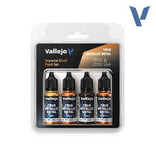 Load image into Gallery viewer, Vallejo True Metallic 77.252 Imperial Gold Set 4 x 18ml