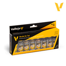 Load image into Gallery viewer, Vallejo 71.176 Model Air Metallic Colors 18ml (8 bottles)'