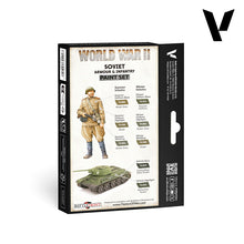 Load image into Gallery viewer, Vallejo 70.202 Russian Soviet Armor &amp; Infantry Colors Paint Set WWII (6)