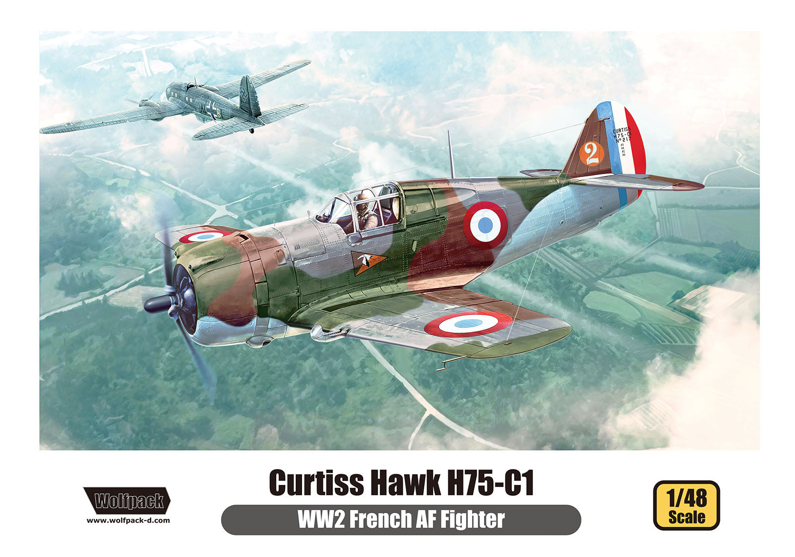 Wolfpack 1/48 French H75-C1 Hawk WP14815 – Burbank's House of Hobbies