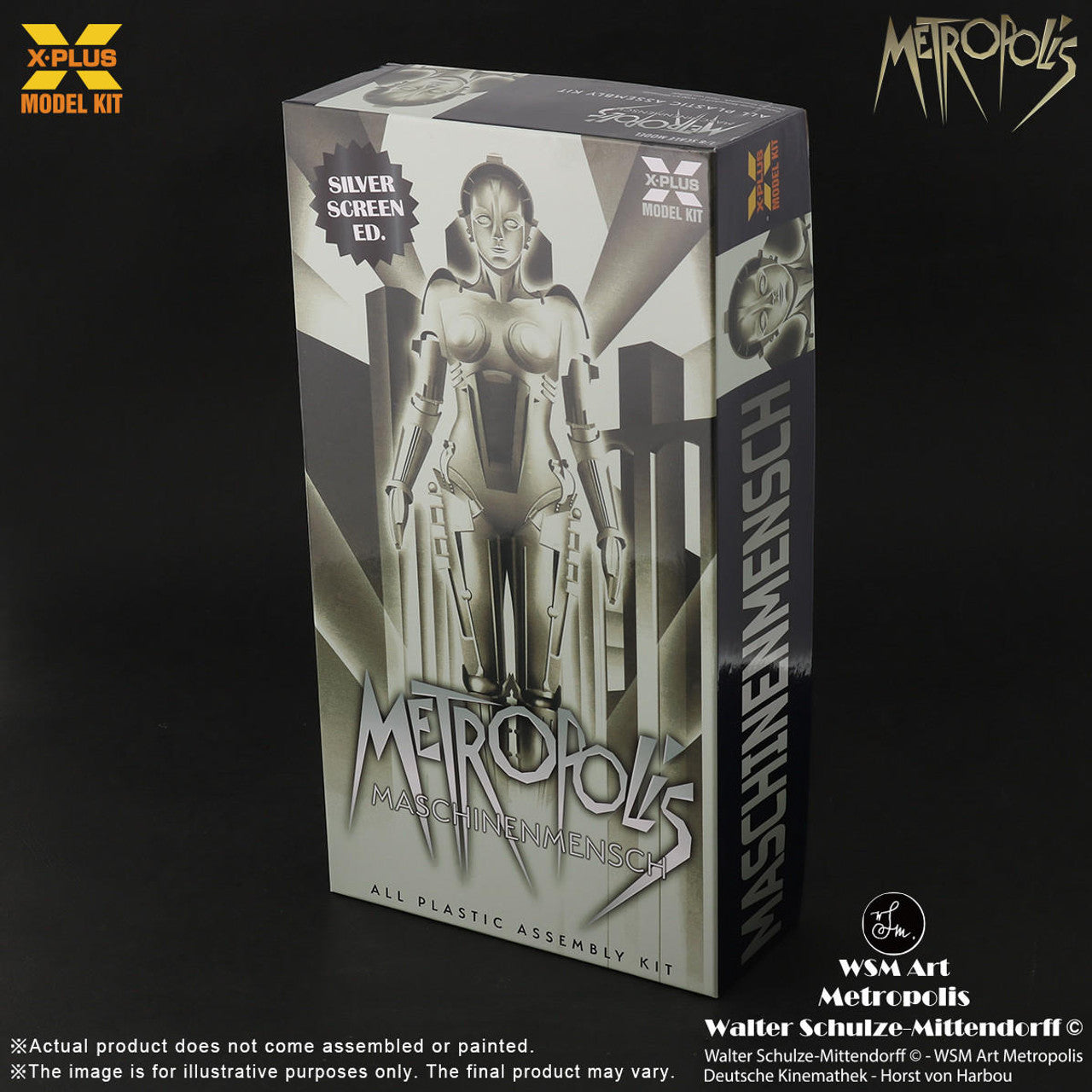 X-Plus 1/8 Metropolis Maschinenmensch Maria Robot Silver Screen Edition 411-200138T