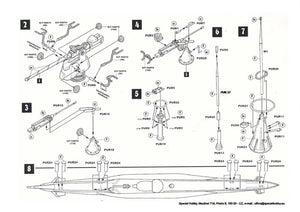 CMK 1/72 German U-Boot VIIC Exterior Set Part 1 - Turret N72004
