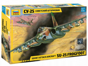 Zvezda 1/72 Soviet Attack Aircraft SU-25 Frogfoot 7227C