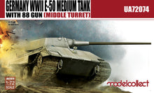Load image into Gallery viewer, Modelcollect 1/72 German E-50 w 88mm Gun (Middle Turret) UA72074