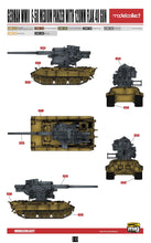 Load image into Gallery viewer, Modelcollect 1/72 German WWII E-50 Medium Panzer w/128mm Flak 40 Gun UA72099