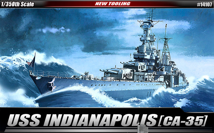 Academy 1/350 USS Indianapolis Heavy Cruiser 14107