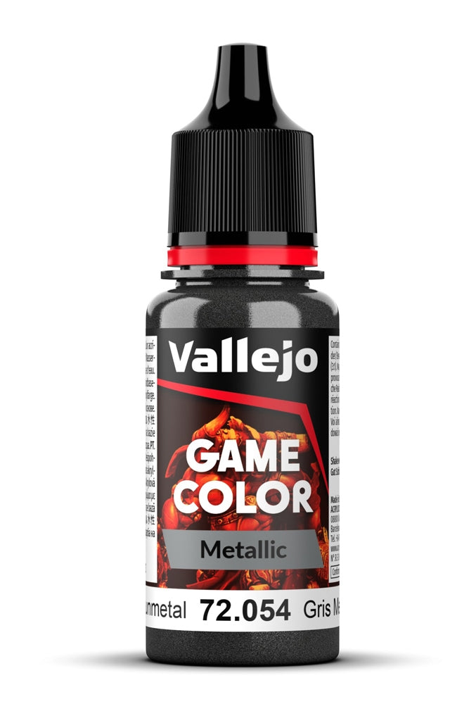 Vallejo Game Color 72.054 Met. Gunmetal 18ml