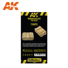 Load image into Gallery viewer, AK Interactive AK8224 1/35 Laser Cut Wooden Box 001 7 Units