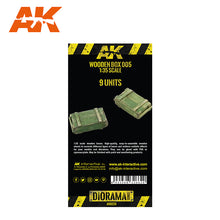 Load image into Gallery viewer, AK Interactive AK8226 1/35 Laser Cut Wooden Box 005 9 Units