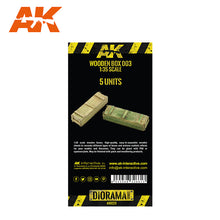 Load image into Gallery viewer, AK Interactive AK8225 1/35 Laser Cut Wooden Box 003 5 Units