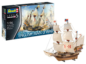 Revell 1/96 English Man O'War Sailing Ship Plastic Model Kit 05429