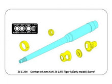 Load image into Gallery viewer, Aber 1/35 German 88mm Tiger I Early Barrel 35 L-26n'