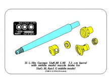 Load image into Gallery viewer, Aber 1/35 German StuK.40 L/48 7,5 cm Barrel With Middle Muzzle 35 L-59n'