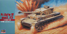 Load image into Gallery viewer, Hasegawa 1/72 German PzKpfw IV Ausf.F2 Medium Tank 31142