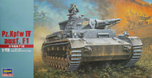 Load image into Gallery viewer, Hasegawa 1/72 German PzKpfw IV Ausf.F1 Medium Tank 31141