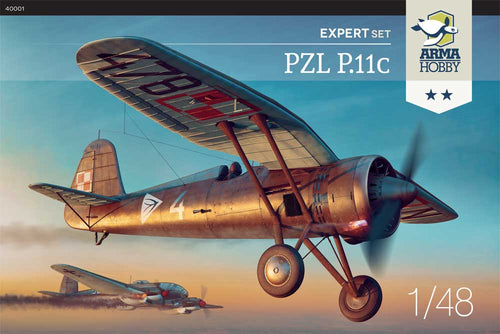 Arma Hobby 1/48 Polish PZL P.11c Aircraft Expert Set 40001