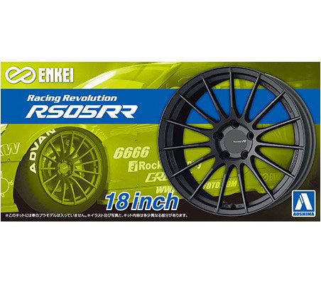 Aoshima 1/24 Rim & Tire Set (106) Enkei RS05RR 18 Inch 06119 – Burbank's  House of Hobbies