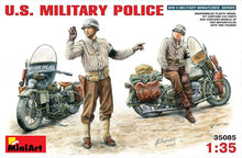 Load image into Gallery viewer, Miniart 1/35 US Military Police with Motorcycles (2) 35085