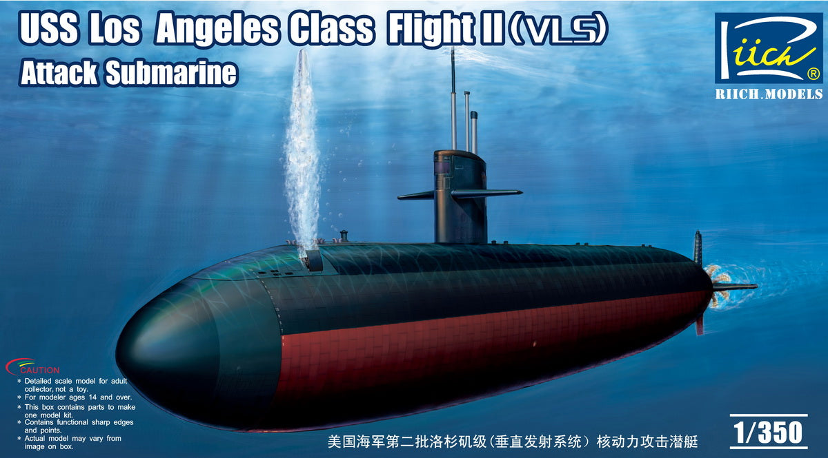 Riich 1/350 USS Los Angeles Class Flight II (VLS) Attack Submarine 28006