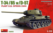 Load image into Gallery viewer, Miniart 1/35 Russian T-34/85 w/ D-5T Plant 112 Spring 1944 35293