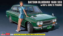 Load image into Gallery viewer, Hasegawa 1/24 Nissan Bluebird (510) 1600SSS w/ 60's Girl Figure 52277