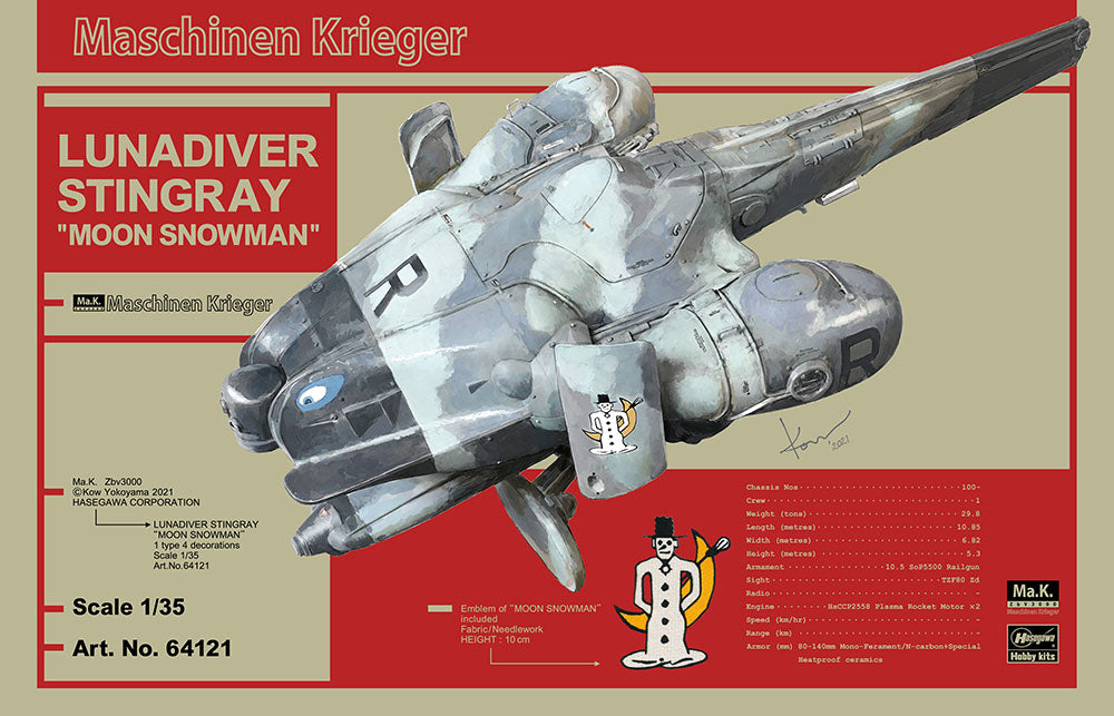 Hasegawa Maschinen Krieger 1/35 Lunadiver Stingray 