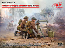 Load image into Gallery viewer, ICM 1/35 British  Vickers MG Crew (Vickers MG &amp; 2 figures) 35646