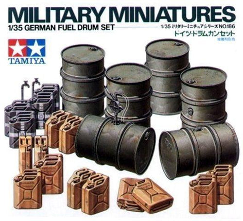 Tamiya 1/35 German Fuel Drum Set 35186