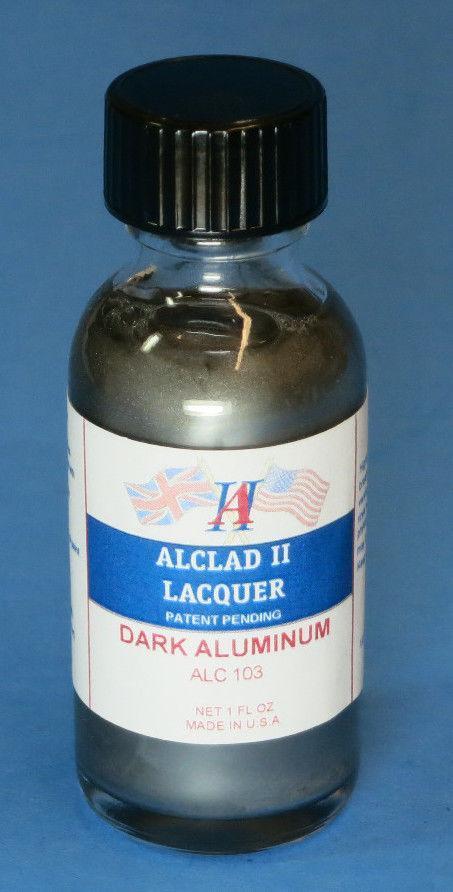 Alclad ALC103 Dark Aluminum Lacquer Paint 1oz