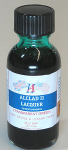 Alclad ALC404 Transparent Green Lacquer Paint 1oz