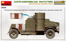 Load image into Gallery viewer, MiniArt 1/35 Austin Armored Car 1918 Pattern British Service Western Front 39009