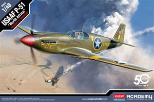 米軍 Academy 1/48 US P-51 North Africa 12338 – Burbank's House of Hobbies