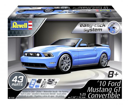 Revell Easy-Click 1/25 Ford Mustang GT Convertible 2010 851242