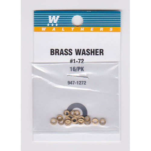 Walthers 947-1272 #1-72 Brass Washers OD .156