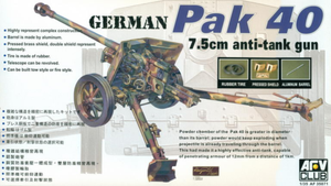 AFV Club 1/35 German Pak 40 7.5cm Anti Tank Gun 35071