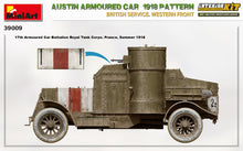 Load image into Gallery viewer, MiniArt 1/35 Austin Armored Car 1918 Pattern British Service Western Front 39009