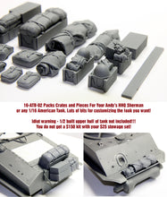 Load image into Gallery viewer, Value Gear 1/16 Allied Tank Bits Sherman Set #2 Crates And Packs 16-ATB-02