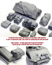 Load image into Gallery viewer, Value Gear 1/16 Allied Tank Bits Sherman Set #3 Rear Deck Packs 16-ATB-03
