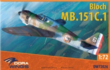 Load image into Gallery viewer, Dora Wings 1/72 French Bloch MB.l 51C.1 DW72026