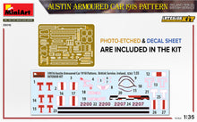 Load image into Gallery viewer, MiniArt 1/35 Austin Armored Car 1918 Pattern 39016