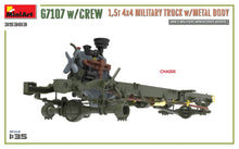 Load image into Gallery viewer, MiniArt 1/35 US M3 G7107 4X4 Truck w/ Metal Body w/ Crew (3) 35383