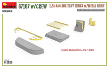 Load image into Gallery viewer, MiniArt 1/35 US M3 G7107 4X4 Truck w/ Metal Body w/ Crew (3) 35383