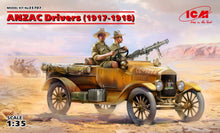 Load image into Gallery viewer, ICM 1/35 ANZAC Drivers (1917-1918) 2 Figures (Vehicle NOT Included) 35707