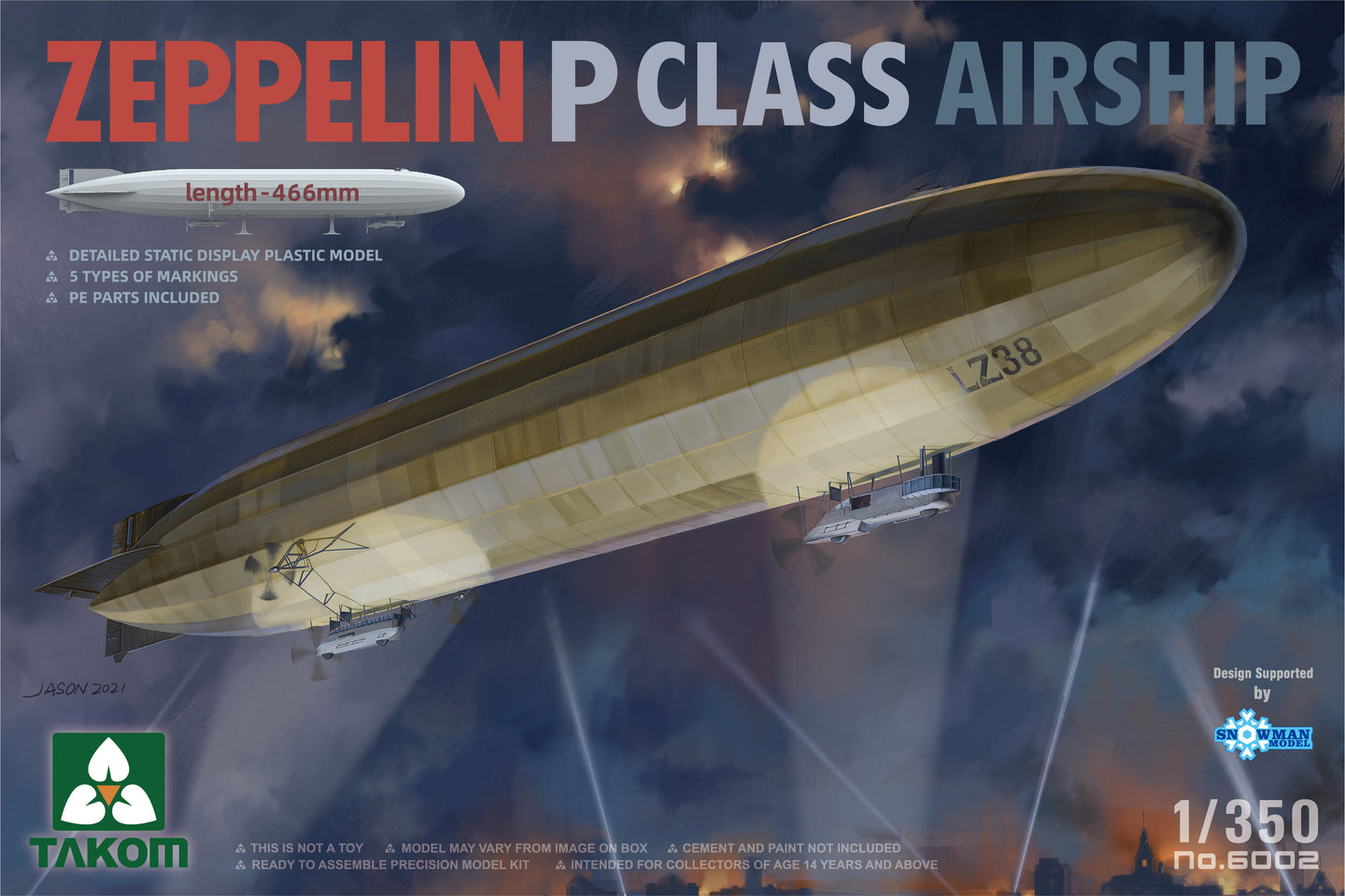 Takom 1/350 German Zeppelin P Class Airship 6002
