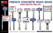 Load image into Gallery viewer, MiniArt 1/35 French Concrete Road Signs 1930-40's. Paris Region 35659