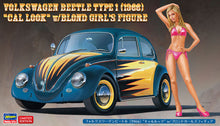 Load image into Gallery viewer, Hasegawa 1/24 VW Beetle Type 1 1966 w/ Blond Girl 52245