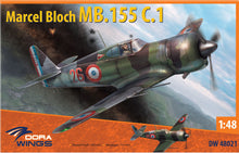 Load image into Gallery viewer, Dora Wings 1/48 French Marcel Bloch MB.155C.1 DW 48021