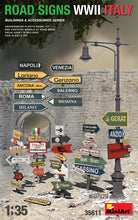 Load image into Gallery viewer, MiniArt 1/35 italian Road Signs WWII 35611
