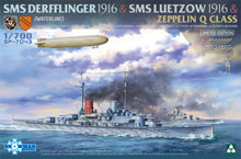 Load image into Gallery viewer, Takom 1/700 German SMS Derfflinger &amp; Luetzow 1916 &amp; Zeppelin Q Class SP-7043