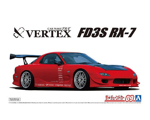 Aoshima 1/24 Mazda FD3S RX7 Vertex 1999 20105 – Burbank's House of